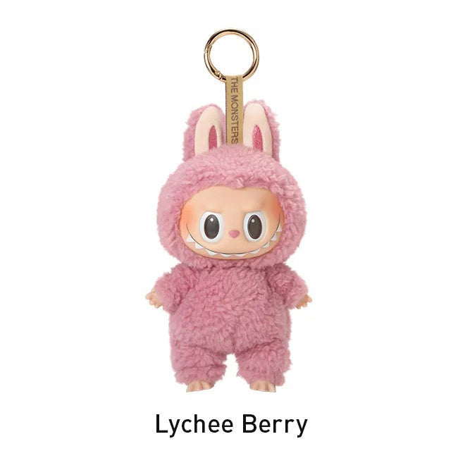 Labubu Loot plush pendant featuring The Monsters Exciting Macaron vinyl face design, soft and collectible accessory.