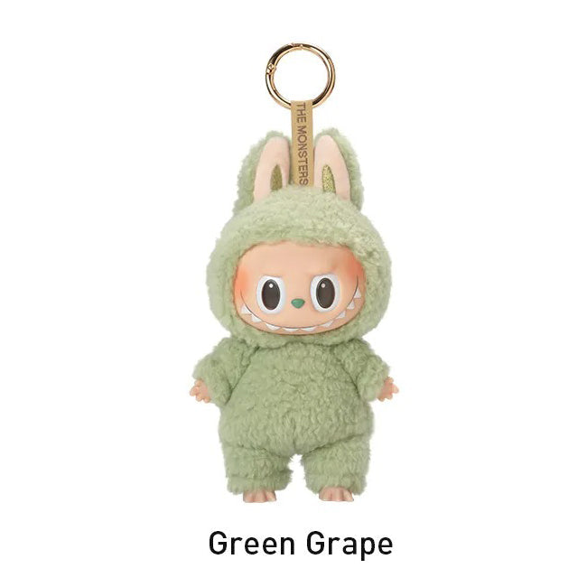 Labubu Loot plush pendant featuring The Monsters Exciting Macaron vinyl face, soft and collectible accessory.