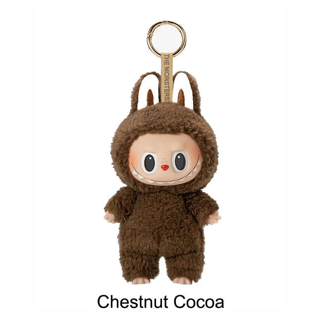 Labubu Loot The Monsters plush pendant featuring an exciting macaron vinyl face, perfect for collectible plush accessories.