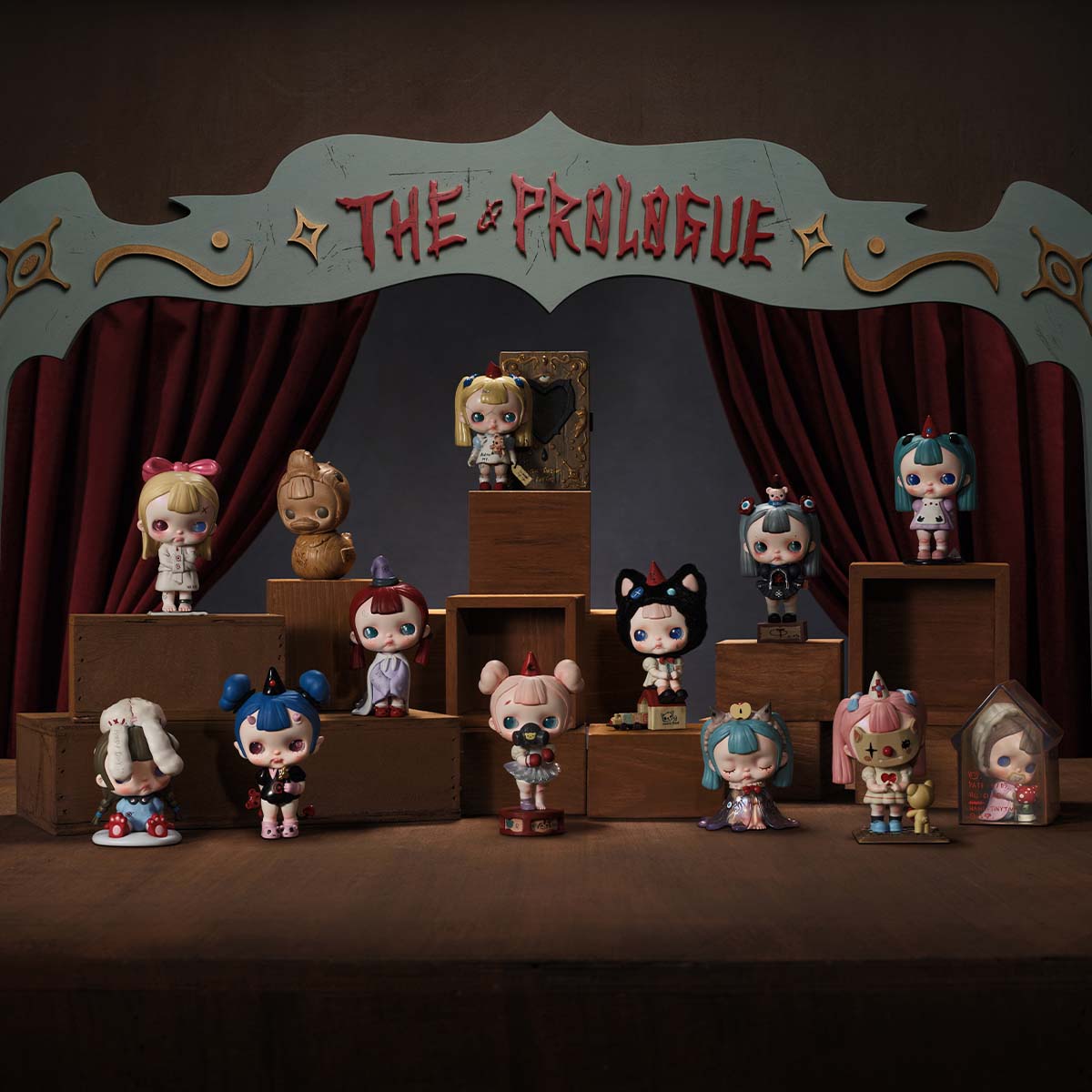 Labubu Loot TINYTINY-Prologue Series plush pendant in a blind box, featuring a cute, soft stuffed character from the collectible series.