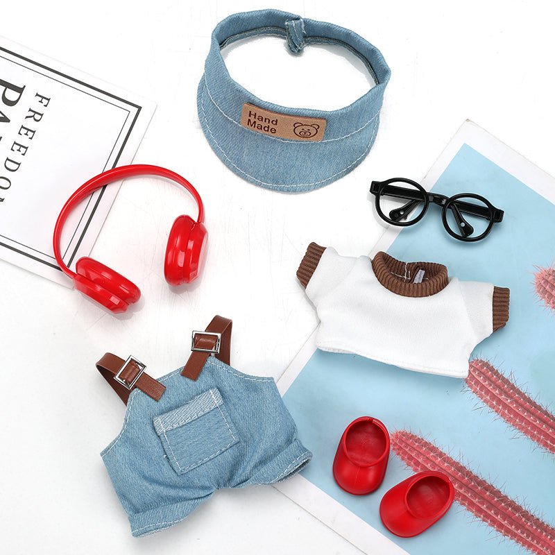 Labubu Urban Blue Denim Boy Outfit set featuring a stylish blue denim jacket and matching pants for kids.