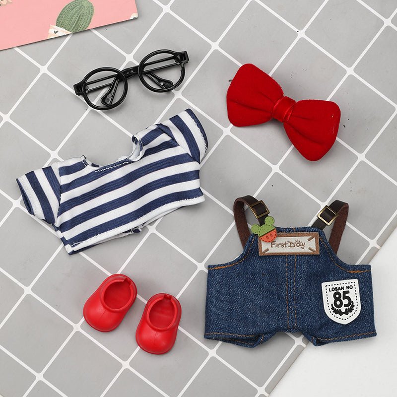 Labubu Red Ribbon Darling Outfit set featuring a red ribbon detail, designed for stylish, playful fashion.