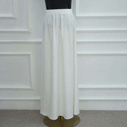 Lace Trim Contrast Panel Satin Top(MS407)