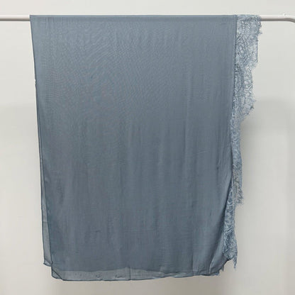 Lace Trim Rayon Hijab Scarf(MH211)
