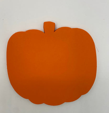 SHAPES ETC. Large Single Color Cut-Out - Orange Pumpkin