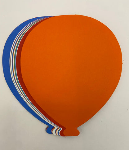 SHAPES ETC. Balloon Assorted Color Creative Cut-Outs- 5.5"