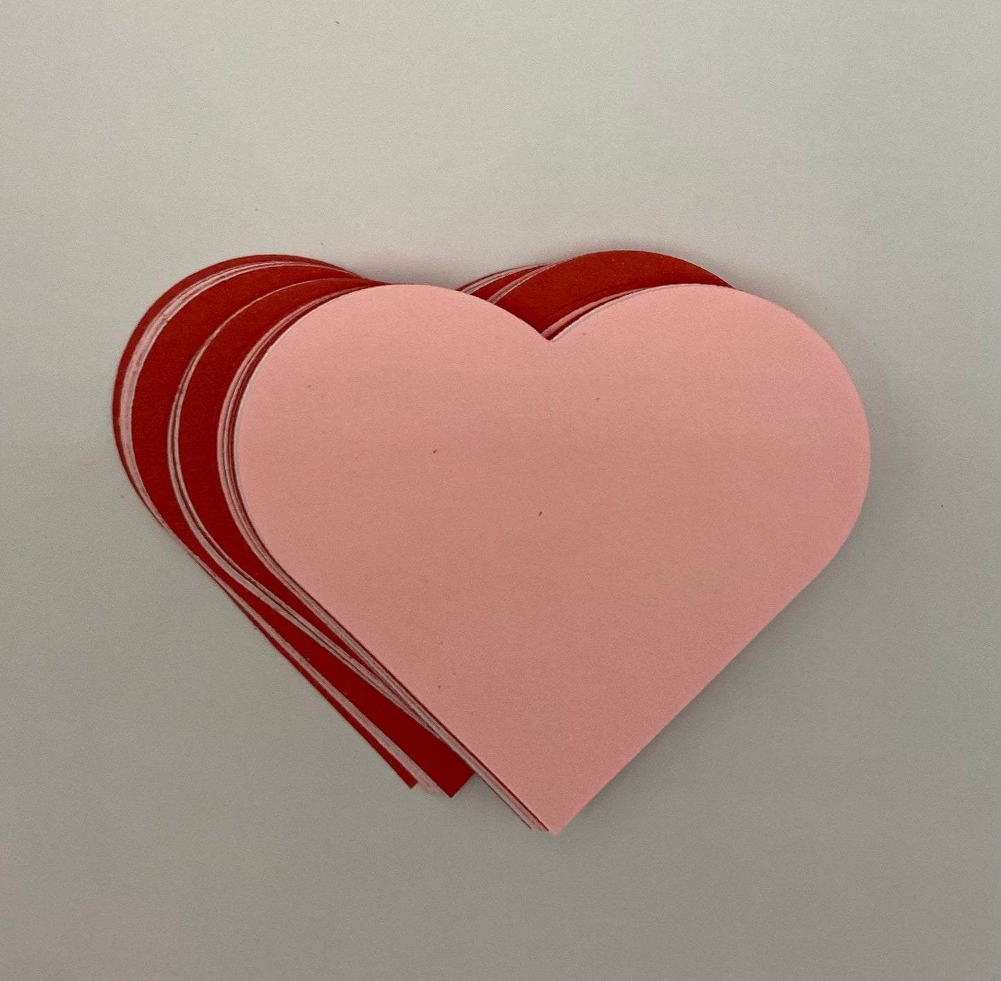 SHAPES ETC. Heart Large Tri-Color Creative Cut-Outs- 5.5”