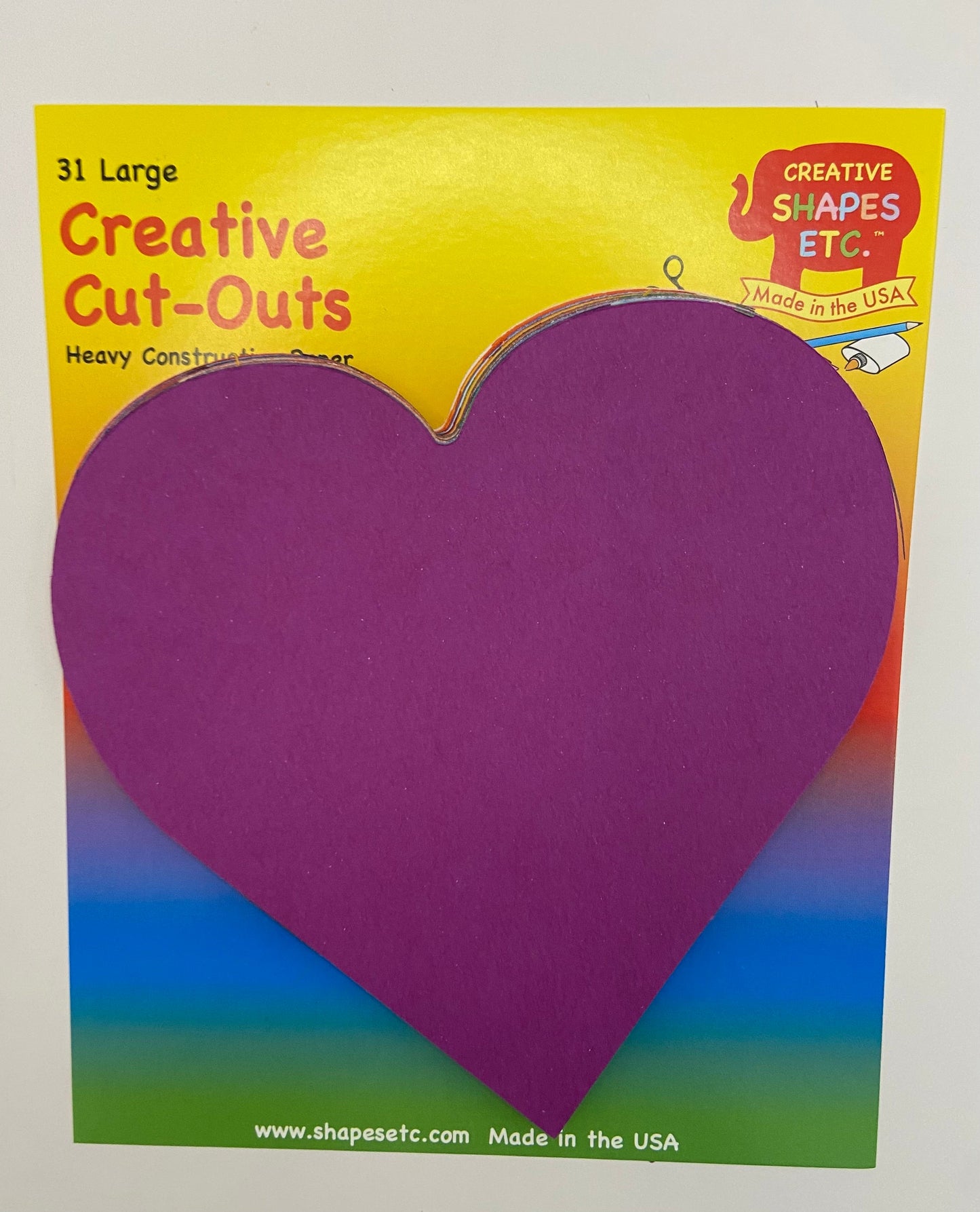 SHAPES ETC. Large Cut-Out Set - Valentine's