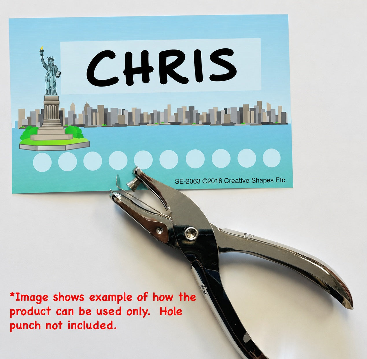SHAPES ETC. Incentive Punch Cards - Liberty