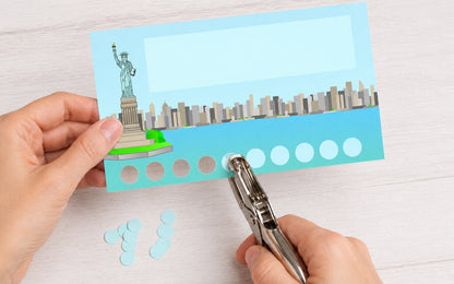 SHAPES ETC. Incentive Punch Cards - Liberty