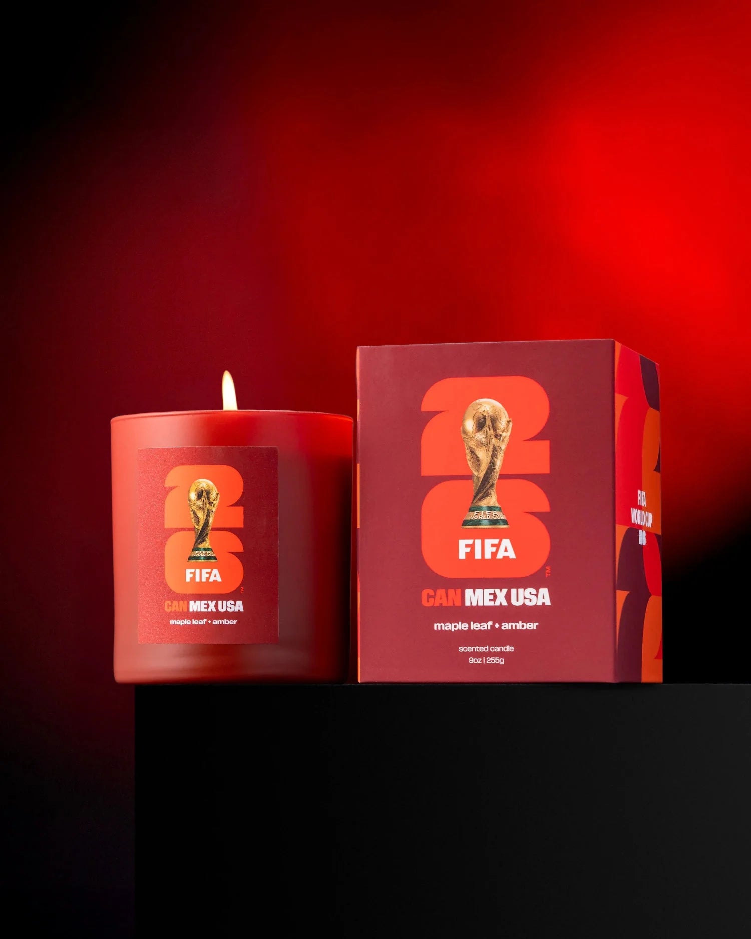 FIFA World Cup '26 Collection candles by Literie Candles, featuring themed designs and vibrant colors for soccer fans.