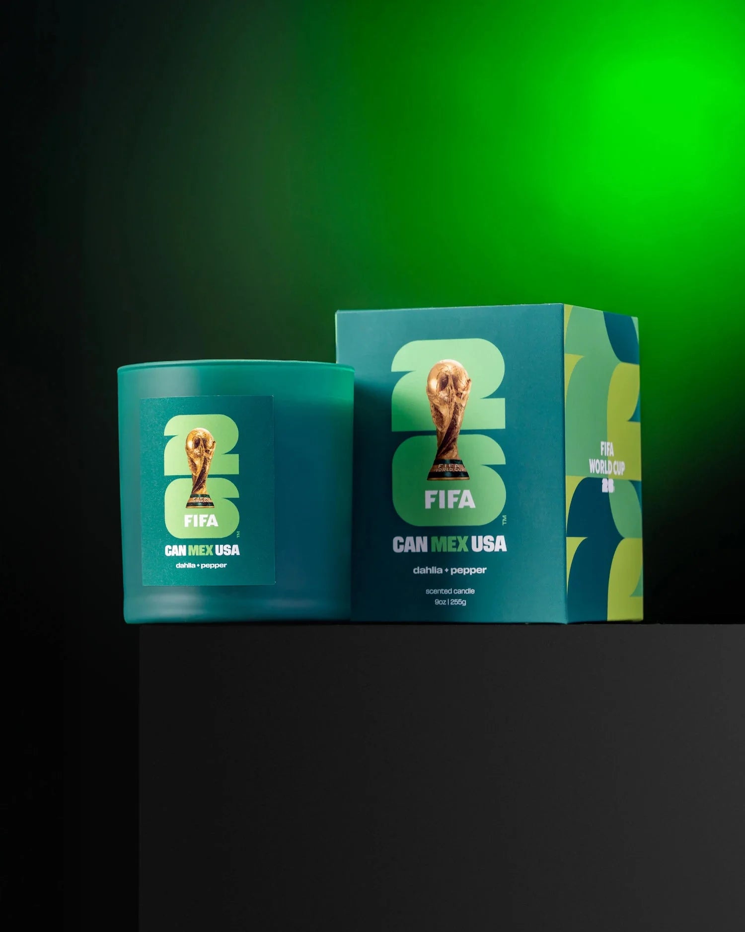 FIFA World Cup '26 Mexico candles by Literie Candles, featuring colorful designs celebrating the international football event.