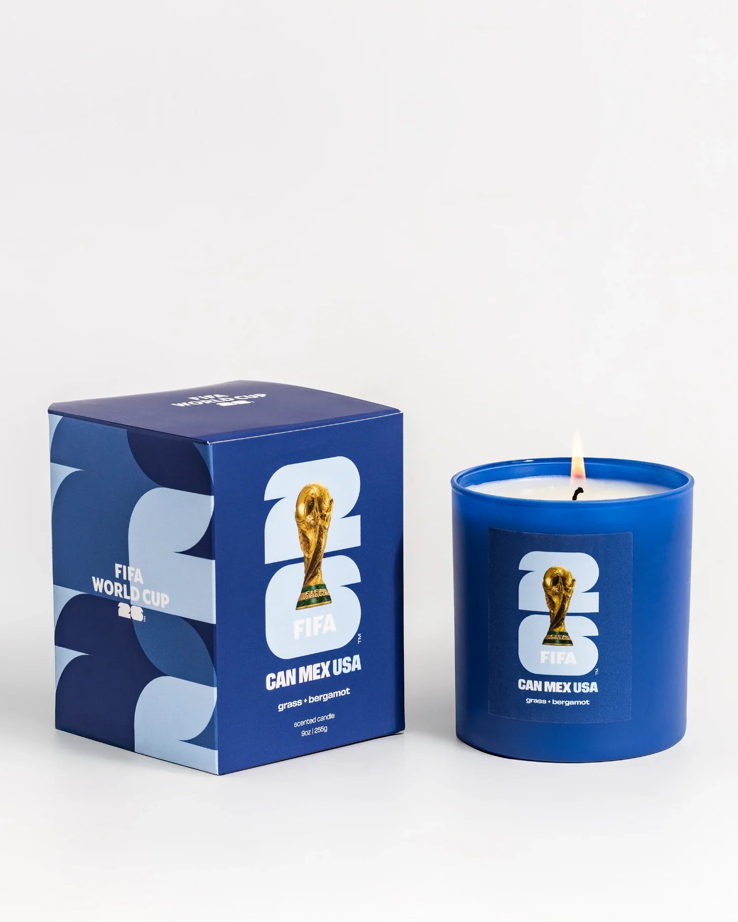 FIFA World Cup 2026 USA themed candles by Literie Candles, featuring patriotic designs and vibrant colors.