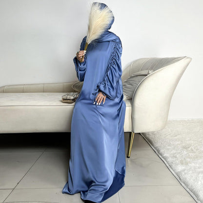 Loose Swing Adjustable Lantern Sleeve Abaya Dress (MA167)