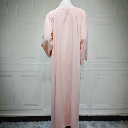 loral Appliqué Open Abaya (MOA286)