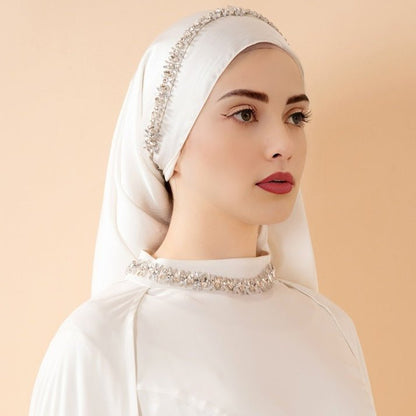 Luxury Satin Royal Cape Abaya(MA326)