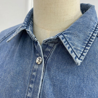 Lyocell Denim Maxi Dress(MS442)
