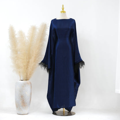 Party Feather Sleeves Abaya (MA052)