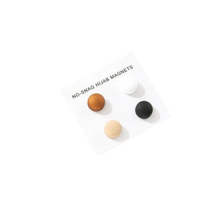 MAC001 Strong Metal Macaron color Hijab magnet, 8 pcs brooches