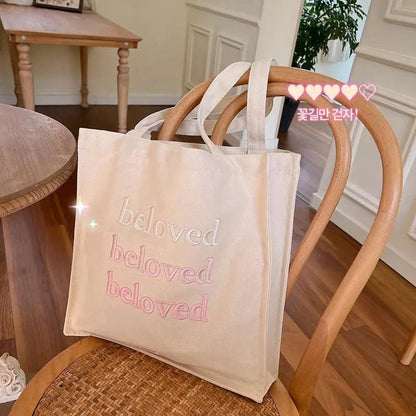 Embroidered Tote Canva Bag (MAC024)