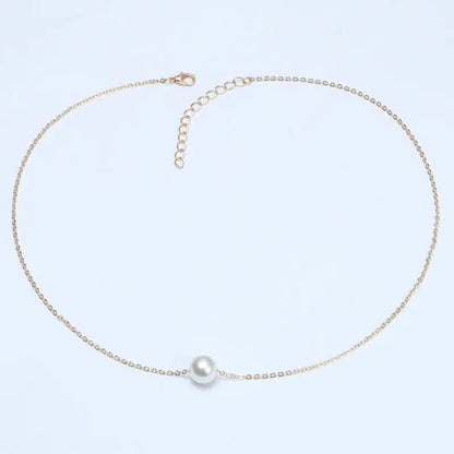 MAC042 freshwater pearl clavicle chain