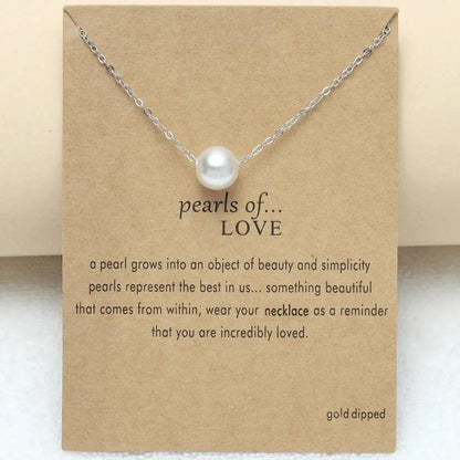 MAC042 freshwater pearl clavicle chain