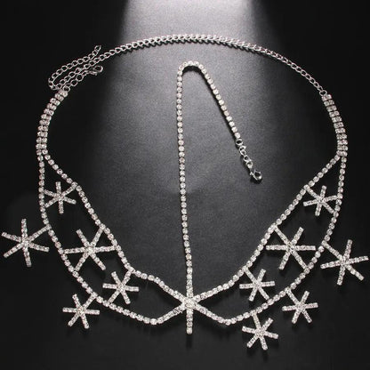 MAC050 Rhinestone Chain Star Headpiece