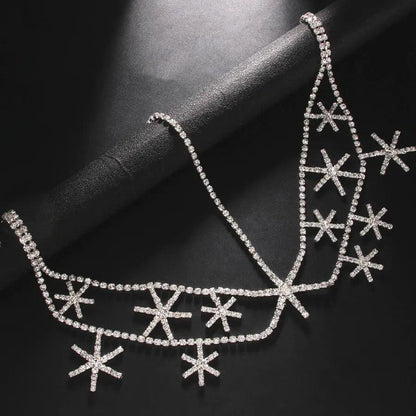 MAC050 Rhinestone Chain Star Headpiece