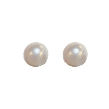 MAC055 Natural Freshwater Pearl Stud Earrings