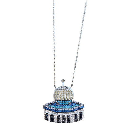 MAC112 Masijid Pattern Keffiyeh Necklace