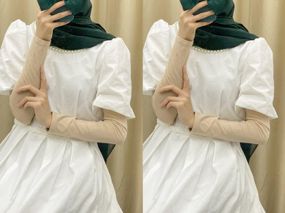 Solid Color Cotton Stretch Ice Sleeves(MAC120)