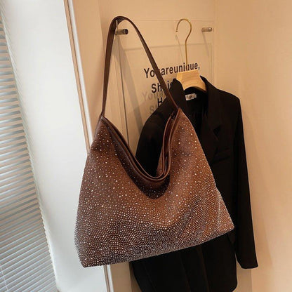 MAC142 Fashionable Bright Diamond Shoulder Tote Bag