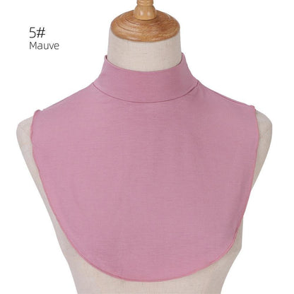 Solid Color Cotton Fake Collar Bottoming Collar(MAC144)