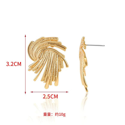 MAC171  High-end And Unique Geometric Metal Earrings
