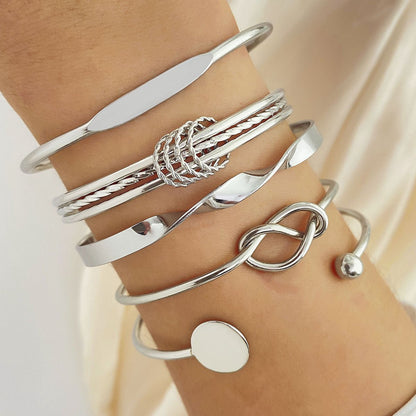 Retro Simple Mixed Open Bracelet(MAC202)