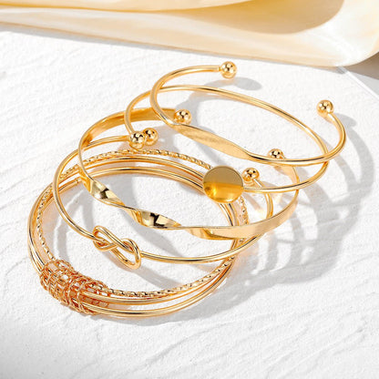 Retro Simple Mixed Open Bracelet(MAC202)