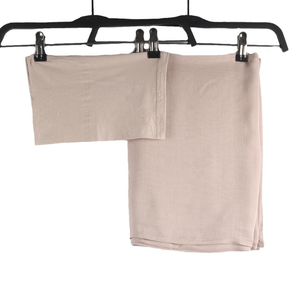Modesty Pure Color Hijab and Undercap 2-piece set from Mariam's Collection, in soft fabric with a simple, elegant design.