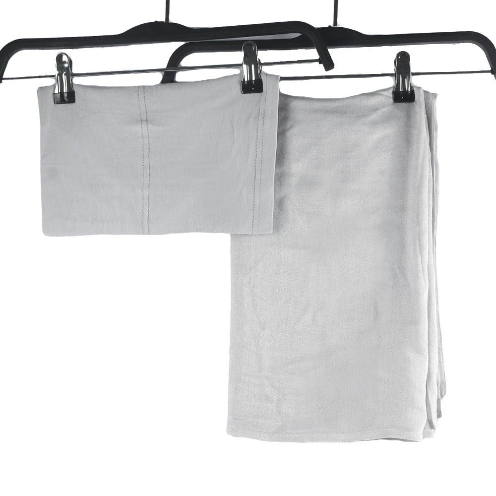 Mariams Collection Modesty Pure Color Hijab and Undercap 2-Piece Set in soft fabric, shown in a natural drape.