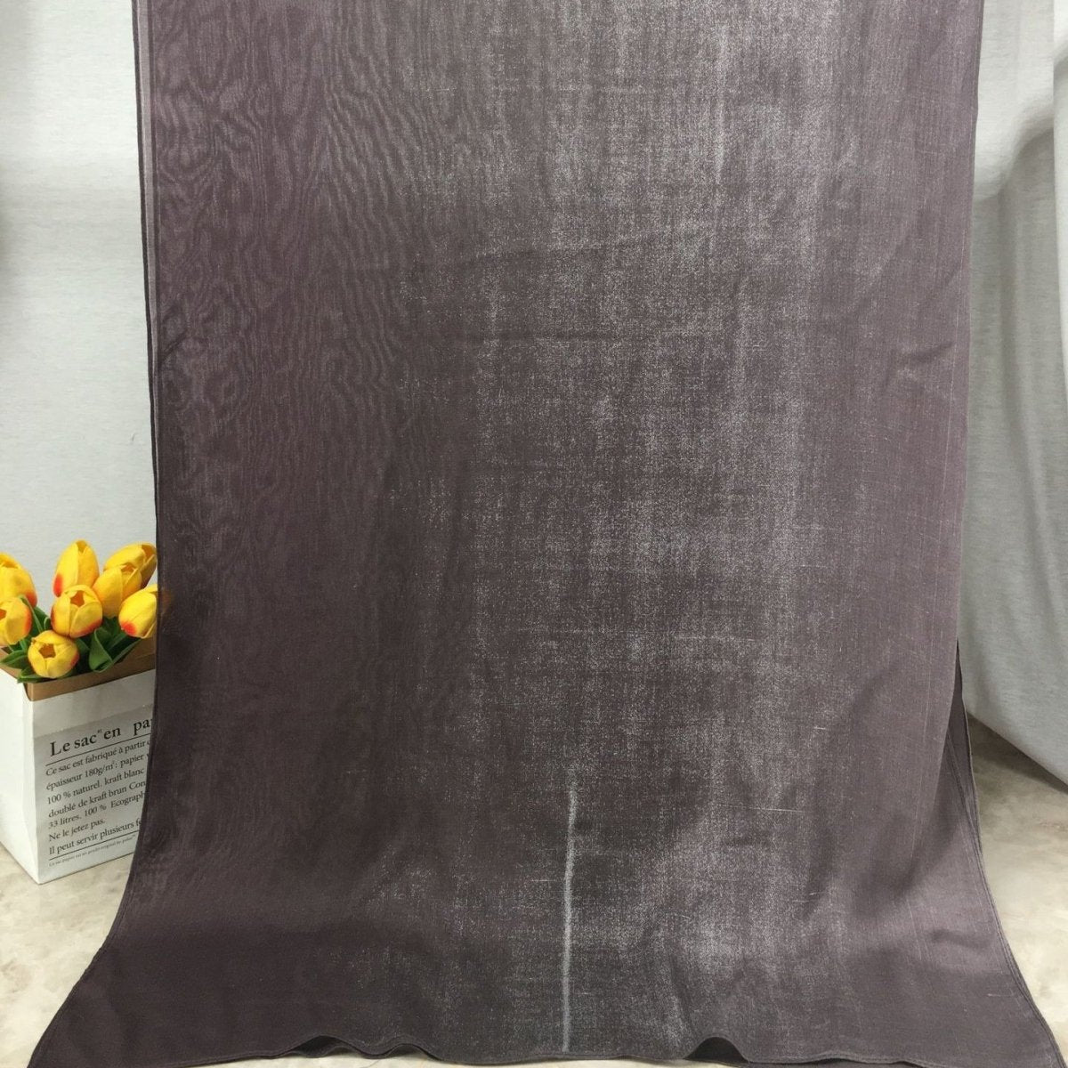 Lightweight breathable gradient shawl hijab from Mariam's Collection, showcasing soft fabric and elegant drape.