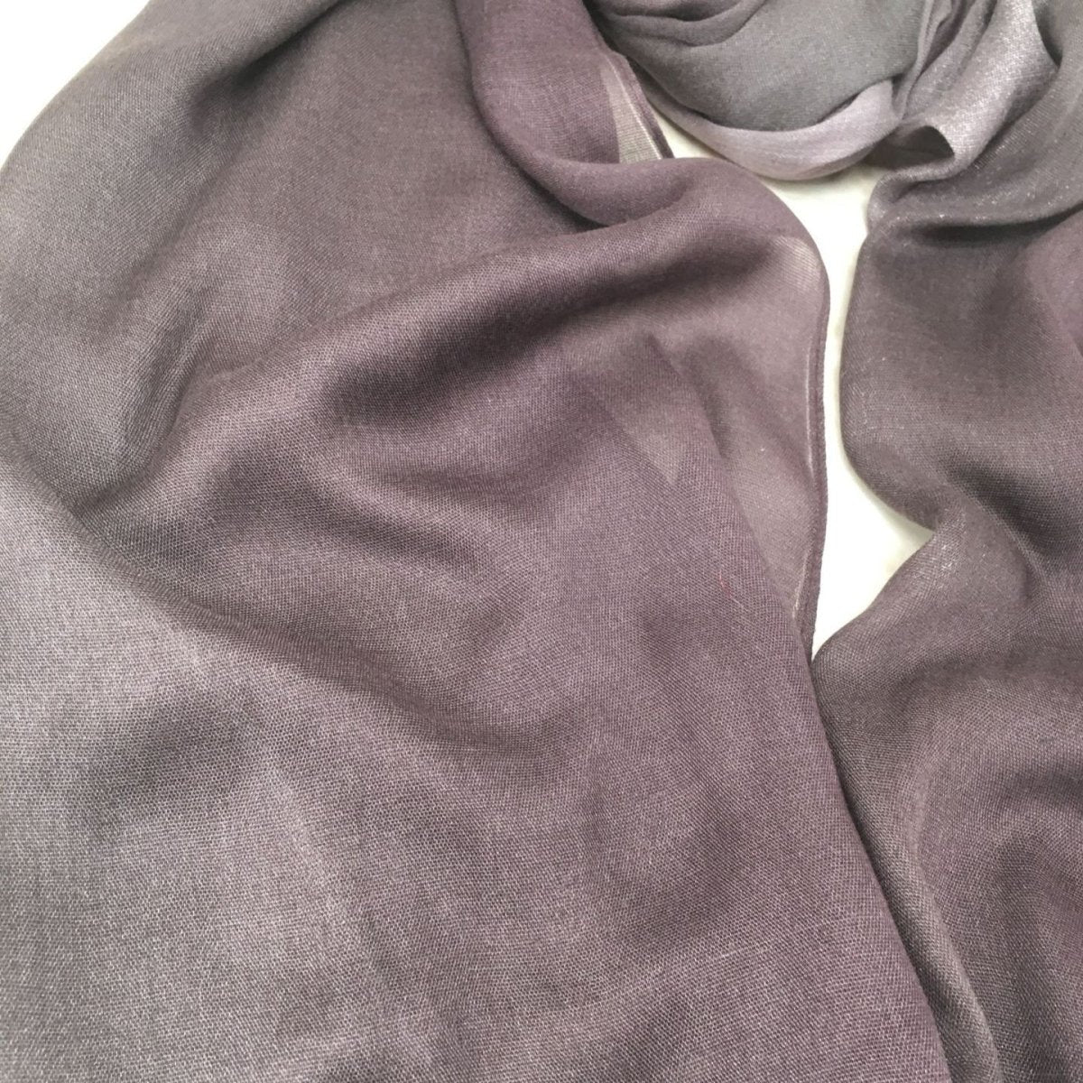 Lightweight breathable gradient shawl hijab from Mariam's Collection, featuring soft fabric and stylish design.