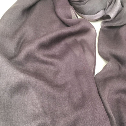 Lightweight breathable gradient shawl hijab from Mariam's Collection, featuring soft fabric and stylish design.