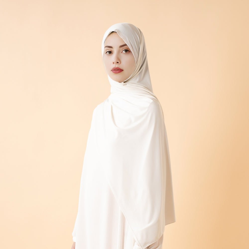 Black breathable sports hijab from Mariam's Collection, premium cooling non-slip hijab designed for active wear, free size.