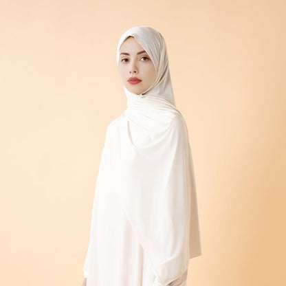 Black breathable sports hijab from Mariam's Collection, premium cooling non-slip hijab designed for active wear, free size.
