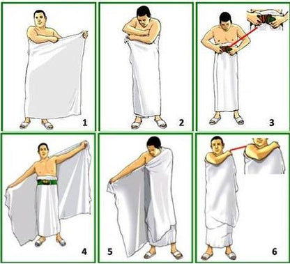Men's Ihram Hajj & Umrah Towel Set(MC001)