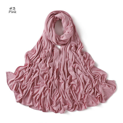Breathable & Soft Mercerized Cotton Hijab Scarf(MH126)