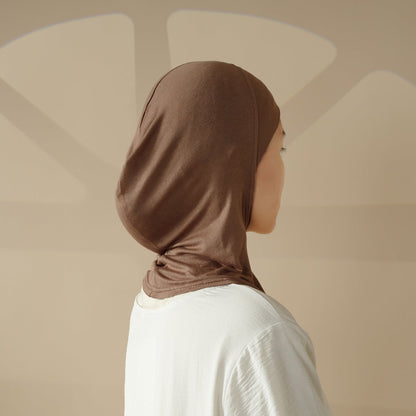 Solid Color Chiffon Hijab  With Neck Base Hat 2pcs Set (MH036)