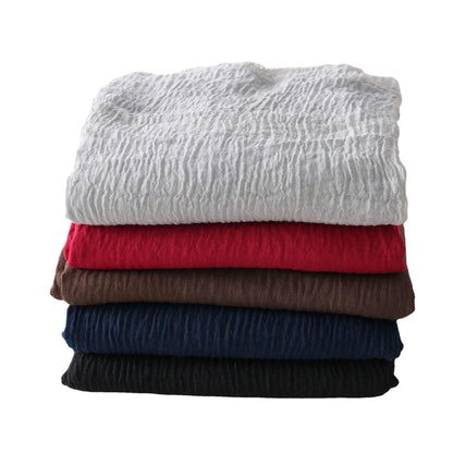 MH055 Encrypted Bubble Wrinkle Solid Color Hijab