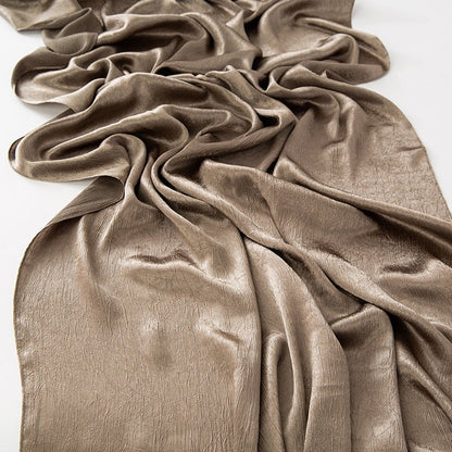 MH065 Bark Wrinkled Glossy Satin Imitation Silk