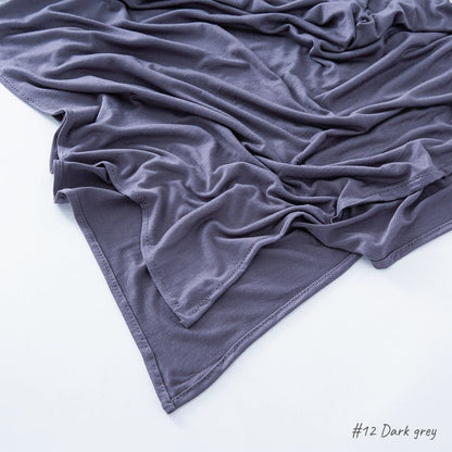 High Quality Right Angle Curled Jersey Mercerized Cotton Breathable Hijab(MH068)