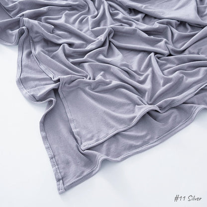 High Quality Right Angle Curled Jersey Mercerized Cotton Breathable Hijab(MH068)
